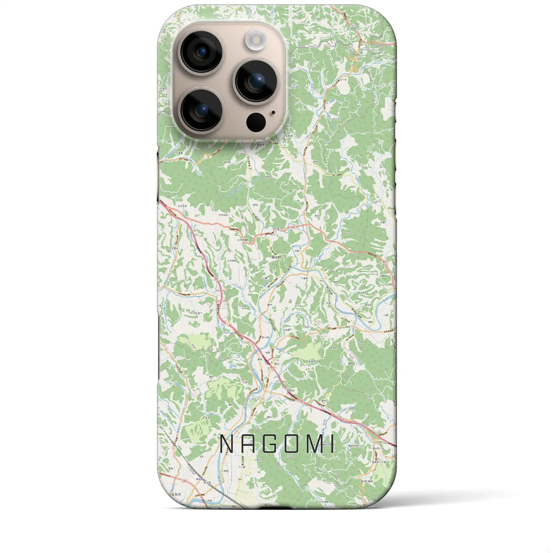 【和水（熊本県）】地図柄iPhoneケース（バックカバータイプ）