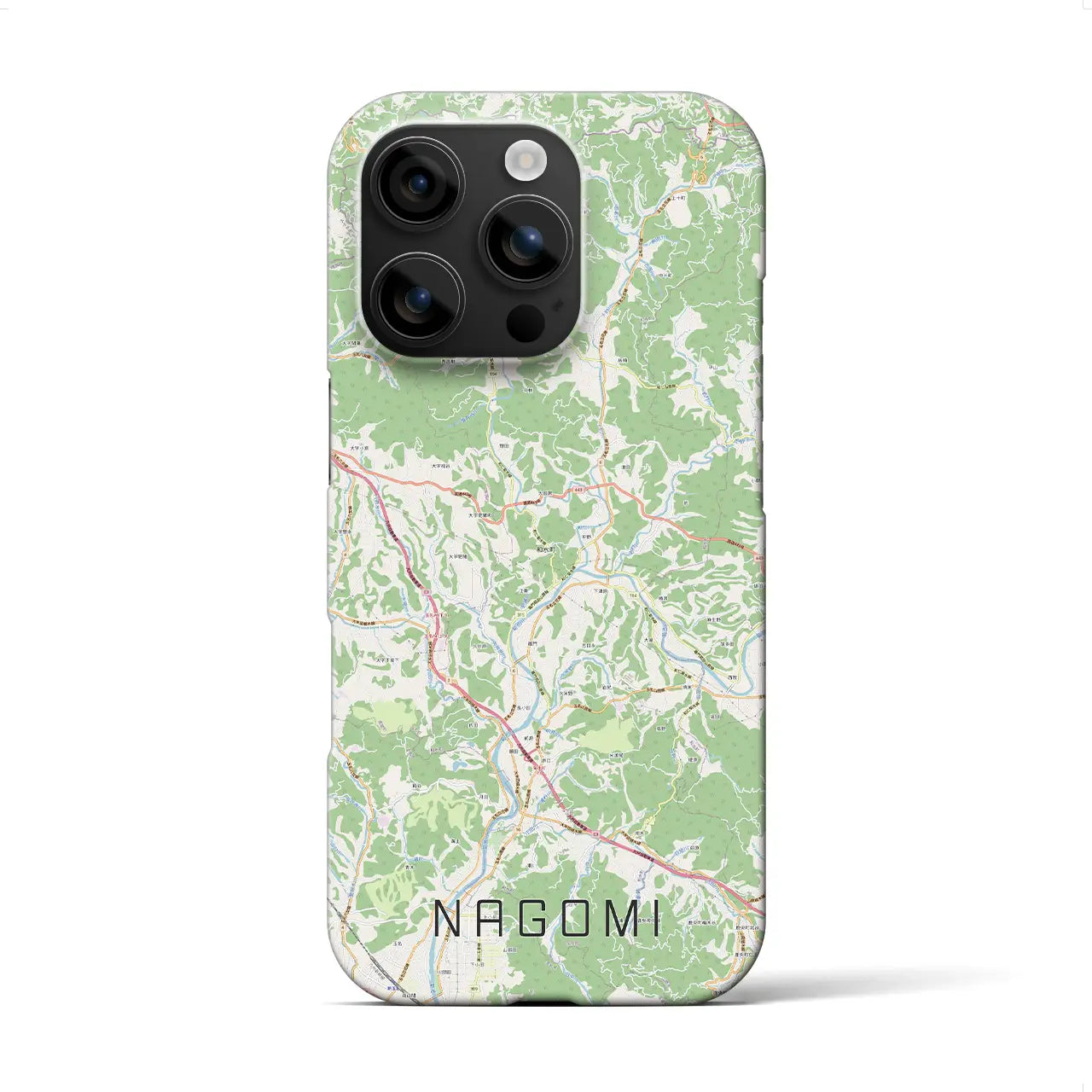 【和水（熊本県）】地図柄iPhoneケース（バックカバータイプ）