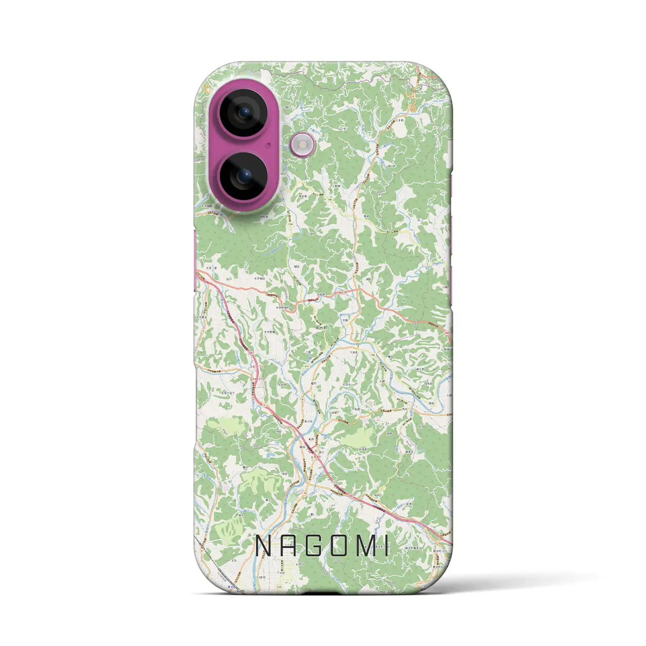 【和水（熊本県）】地図柄iPhoneケース（バックカバータイプ）