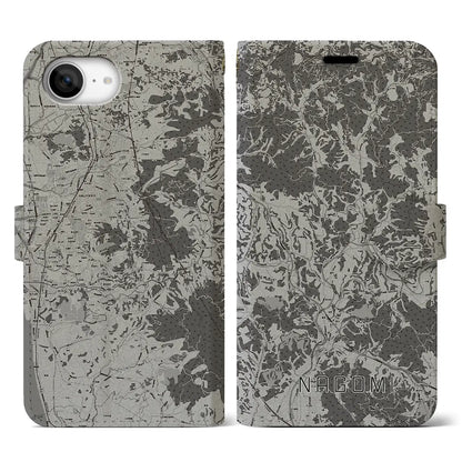 【和水（熊本県）】地図柄iPhoneケース（手帳タイプ）