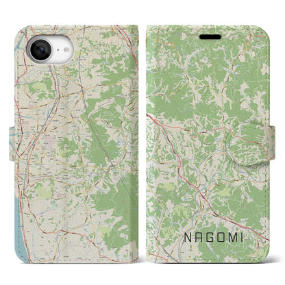 【和水（熊本県）】地図柄iPhoneケース（手帳タイプ）