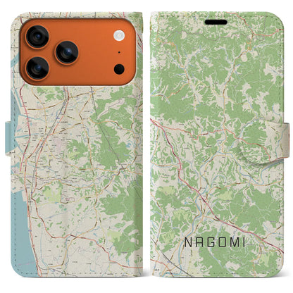 【和水（熊本県）】地図柄iPhoneケース（手帳タイプ）