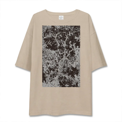 【和水（熊本県）】地図柄ビッグシルエットTシャツ