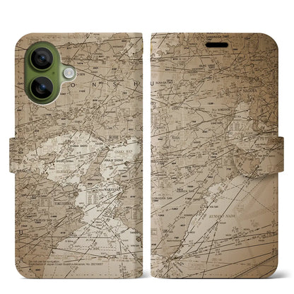 【名古屋航空図（愛知県）】航空図iPhoneケース（手帳タイプ）