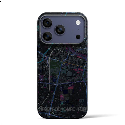 【ナゴヤドーム前矢田（愛知県）】地図柄iPhoneケース（バックカバータイプ）