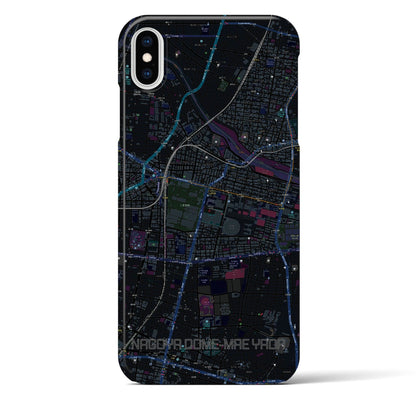 【ナゴヤドーム前矢田（愛知県）】地図柄iPhoneケース（バックカバータイプ）