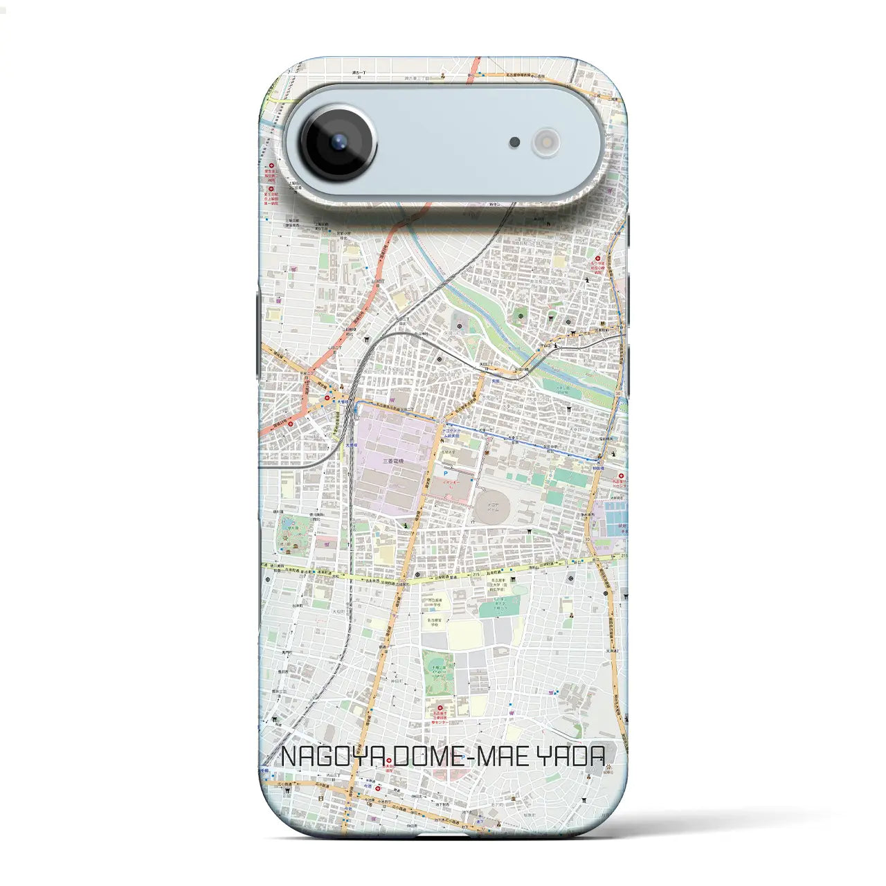 【ナゴヤドーム前矢田（愛知県）】地図柄iPhoneケース（バックカバータイプ）