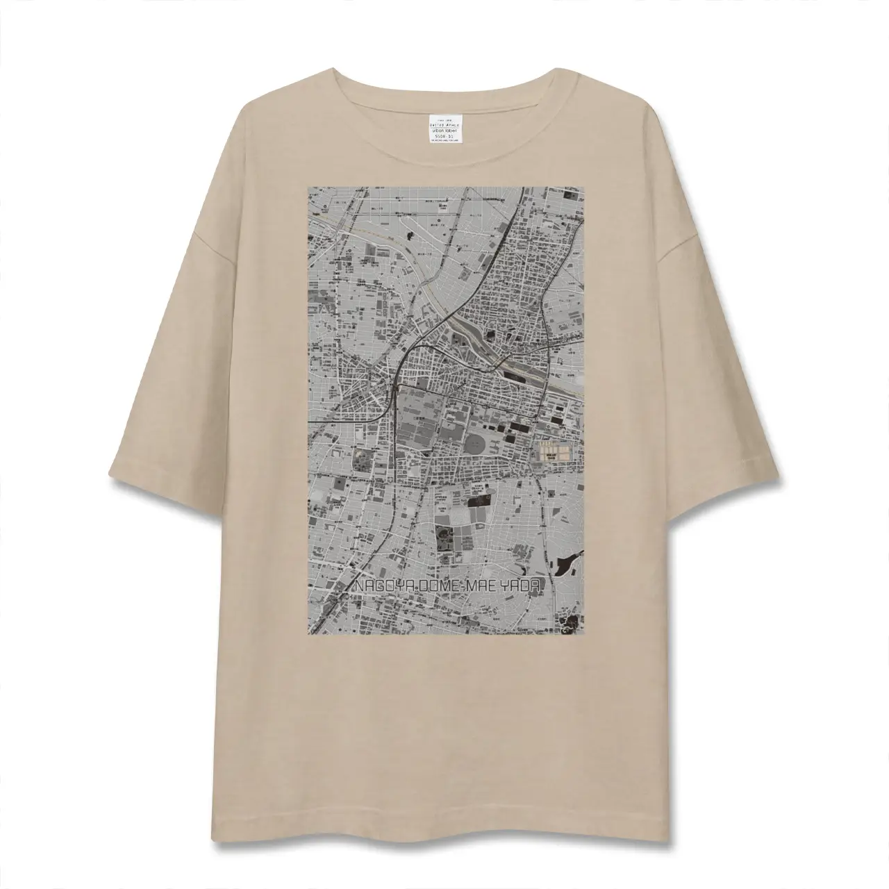 【ナゴヤドーム前矢田（愛知県）】地図柄ビッグシルエットTシャツ