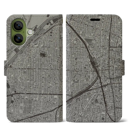 【名古屋2（愛知県）】地図柄iPhoneケース（手帳タイプ）