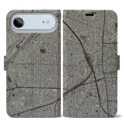 【名古屋2（愛知県）】地図柄iPhoneケース（手帳タイプ）