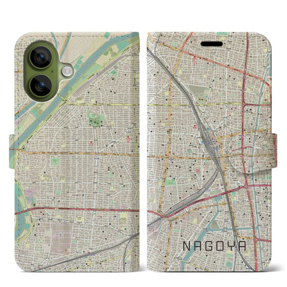 【名古屋2（愛知県）】地図柄iPhoneケース（手帳タイプ）