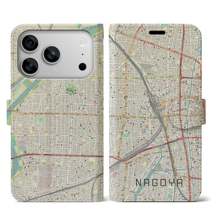 【名古屋2（愛知県）】地図柄iPhoneケース（手帳タイプ）