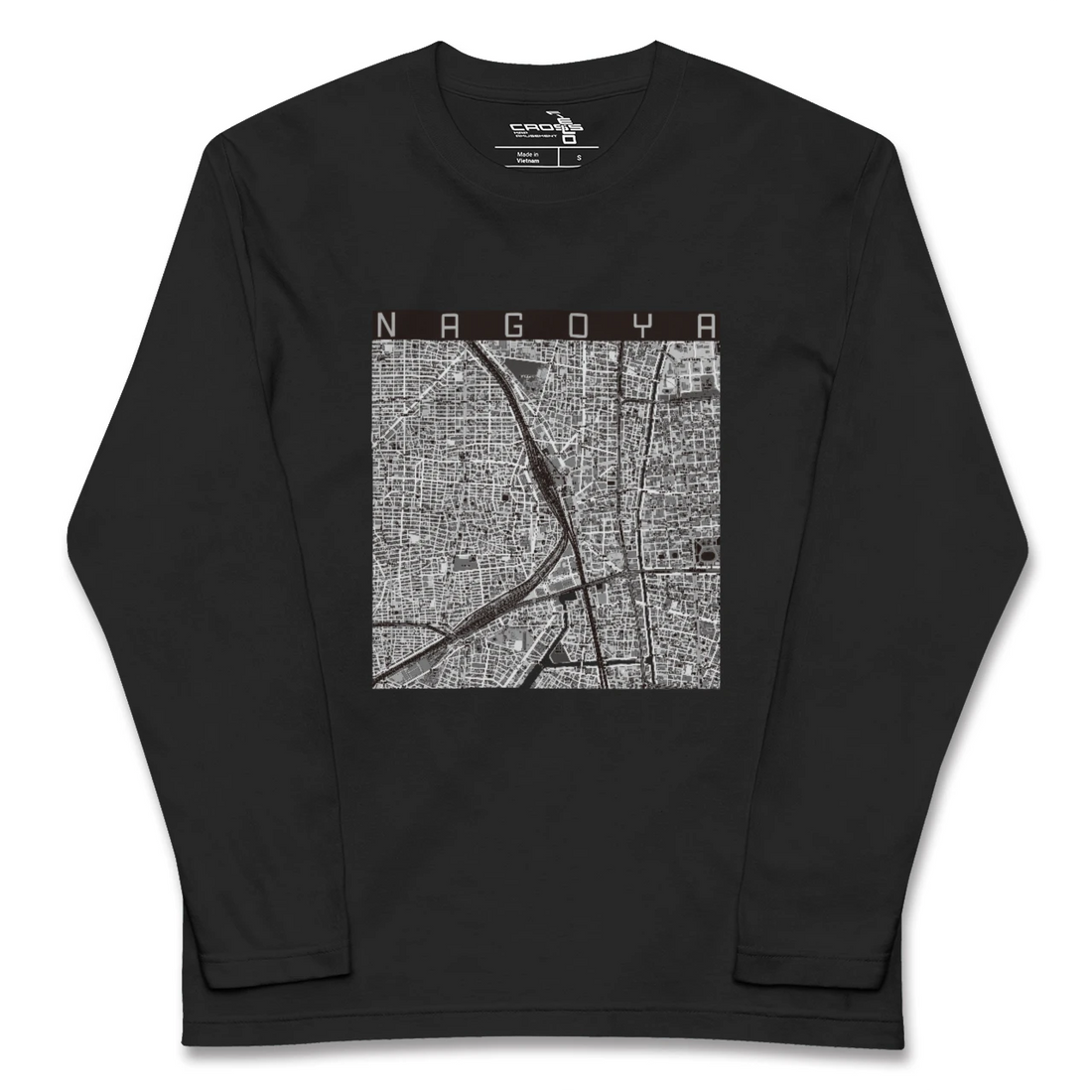 【名古屋2(愛知県)】地図柄ロングスリーブTシャツ
