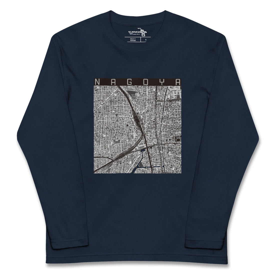 【名古屋2(愛知県)】地図柄ロングスリーブTシャツ