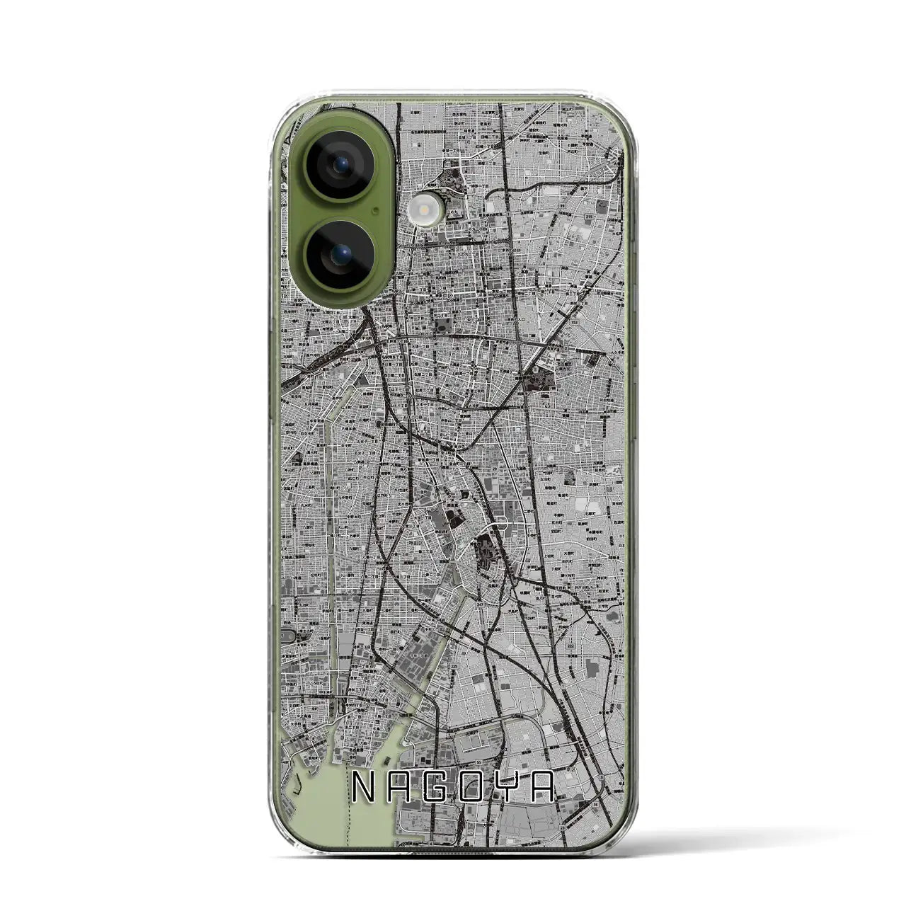【名古屋（愛知県）】地図柄iPhoneケース（クリアタイプ）