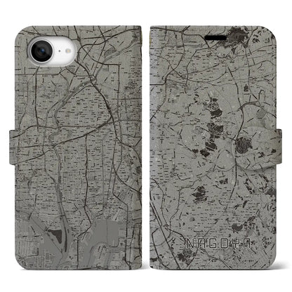 【名古屋（愛知県）】地図柄iPhoneケース（手帳タイプ）