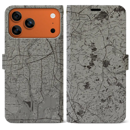 【名古屋（愛知県）】地図柄iPhoneケース（手帳タイプ）