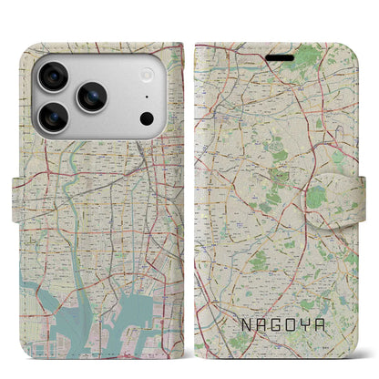 【名古屋（愛知県）】地図柄iPhoneケース（手帳タイプ）