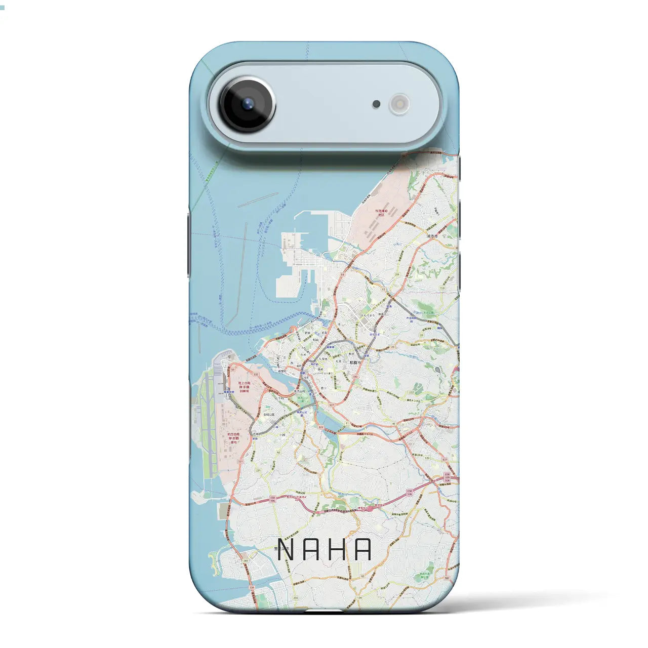 【那覇（沖縄県）】地図柄iPhoneケース（バックカバータイプ）