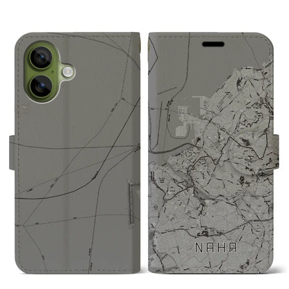 【那覇（沖縄県）】地図柄iPhoneケース（手帳タイプ）