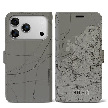 【那覇（沖縄県）】地図柄iPhoneケース（手帳タイプ）