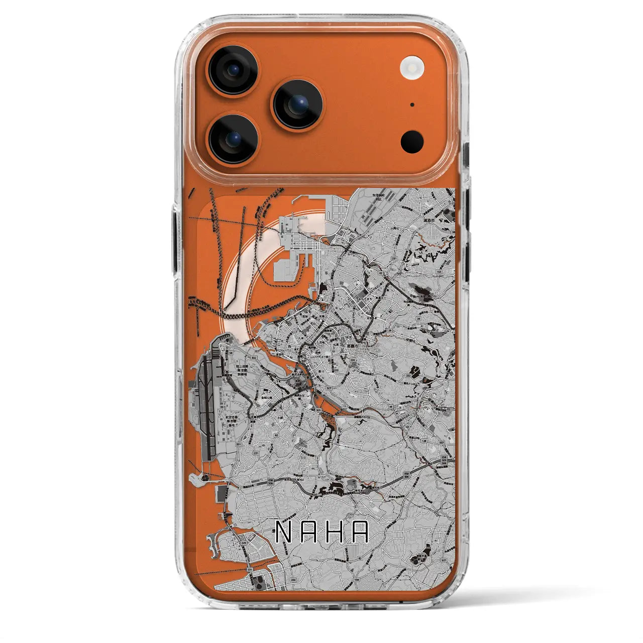 【那覇（沖縄県）】地図柄iPhoneケース（MagSafeタイプ）