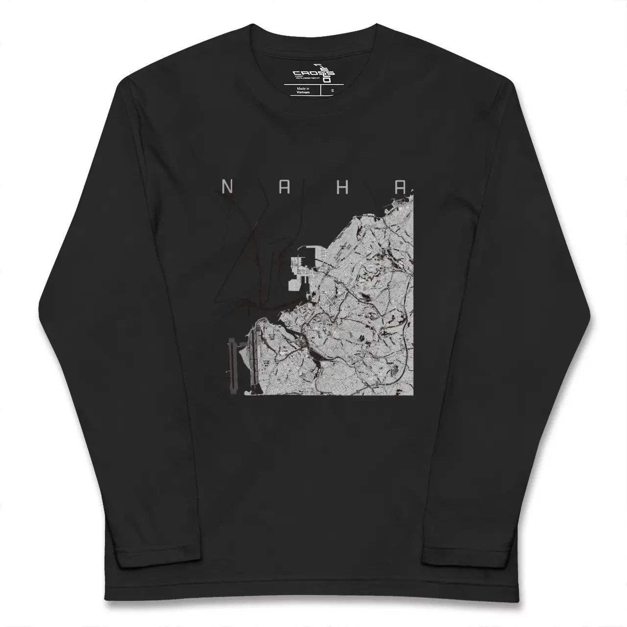【那覇（沖縄県）】地図柄ロングスリーブTシャツ