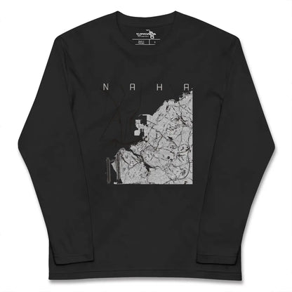 【那覇（沖縄県）】地図柄ロングスリーブTシャツ