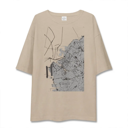 【那覇（沖縄県）】地図柄ビッグシルエットTシャツ