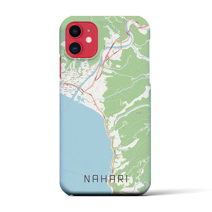 【奈半利（高知県）】地図柄iPhoneケース（バックカバータイプ）