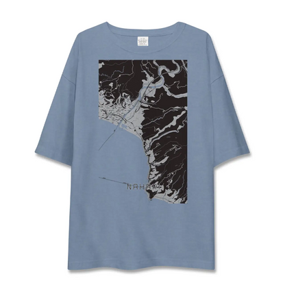 【奈半利（高知県）】地図柄ビッグシルエットTシャツ