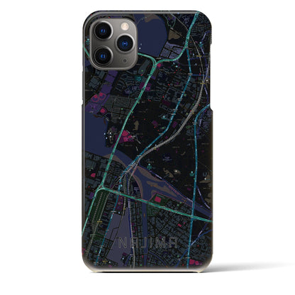 【名島（福岡県）】地図柄iPhoneケース（バックカバータイプ）