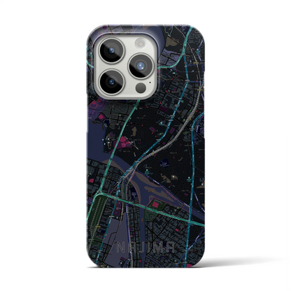 【名島（福岡県）】地図柄iPhoneケース（バックカバータイプ）