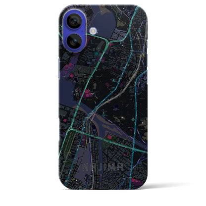 【名島（福岡県）】地図柄iPhoneケース（バックカバータイプ）