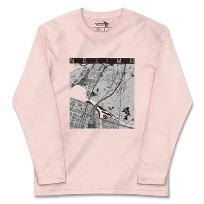 【名島（福岡県）】地図柄ロングスリーブTシャツ
