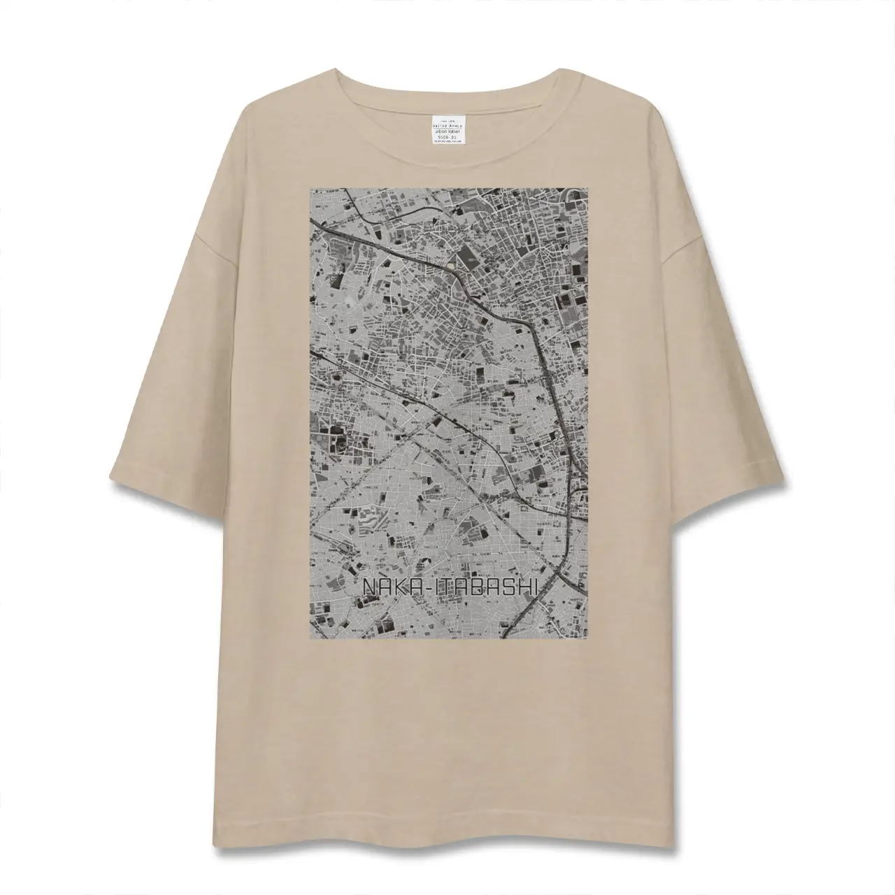 【中板橋（東京都）】地図柄ビッグシルエットTシャツ