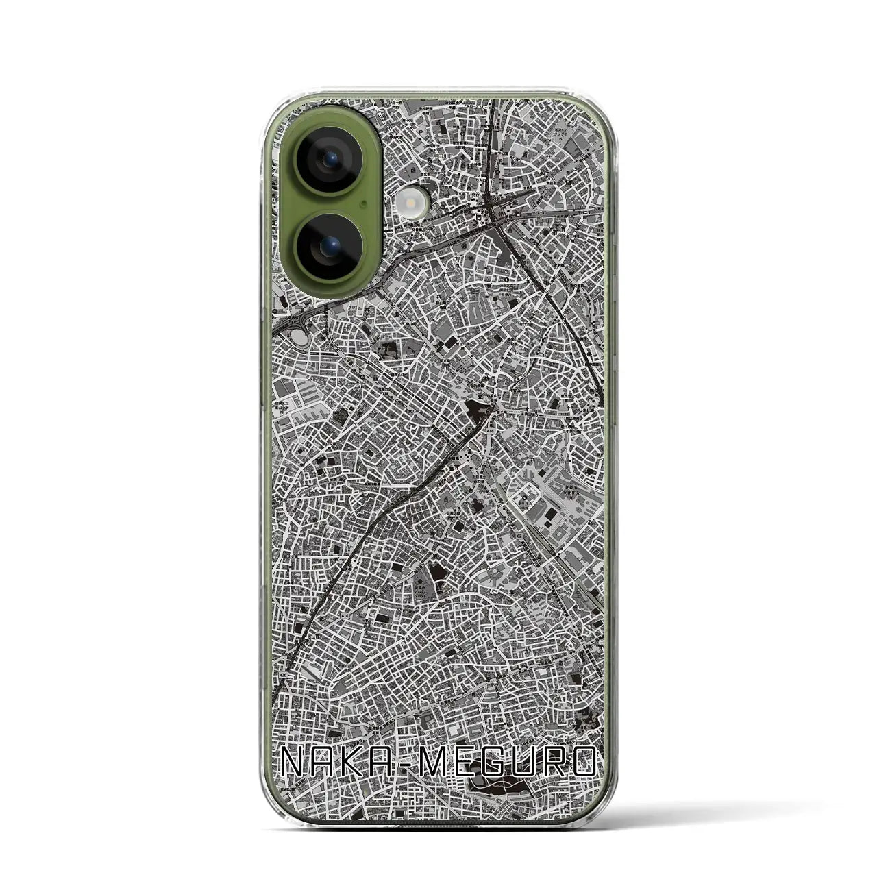 【中目黒（東京都）】地図柄iPhoneケース（クリアタイプ）