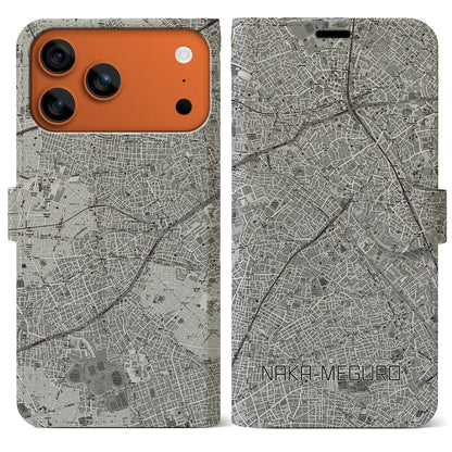 【中目黒（東京都）】地図柄iPhoneケース（手帳タイプ）