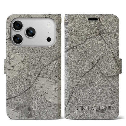 【中目黒（東京都）】地図柄iPhoneケース（手帳タイプ）