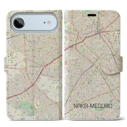 【中目黒（東京都）】地図柄iPhoneケース（手帳タイプ）