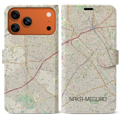 【中目黒（東京都）】地図柄iPhoneケース（手帳タイプ）