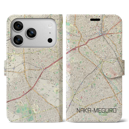 【中目黒（東京都）】地図柄iPhoneケース（手帳タイプ）