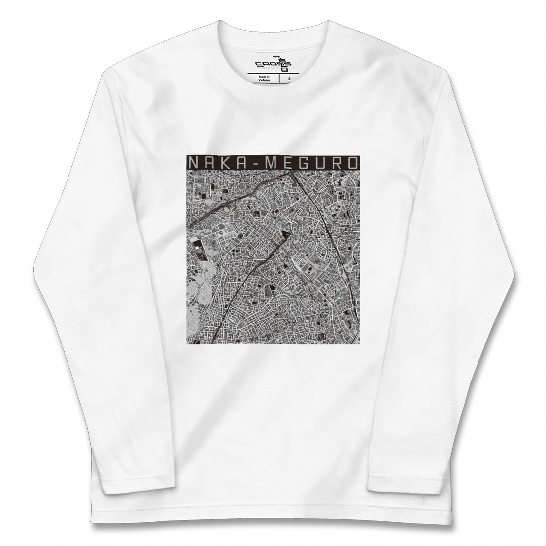 【中目黒（東京都）】地図柄ロングスリーブTシャツ