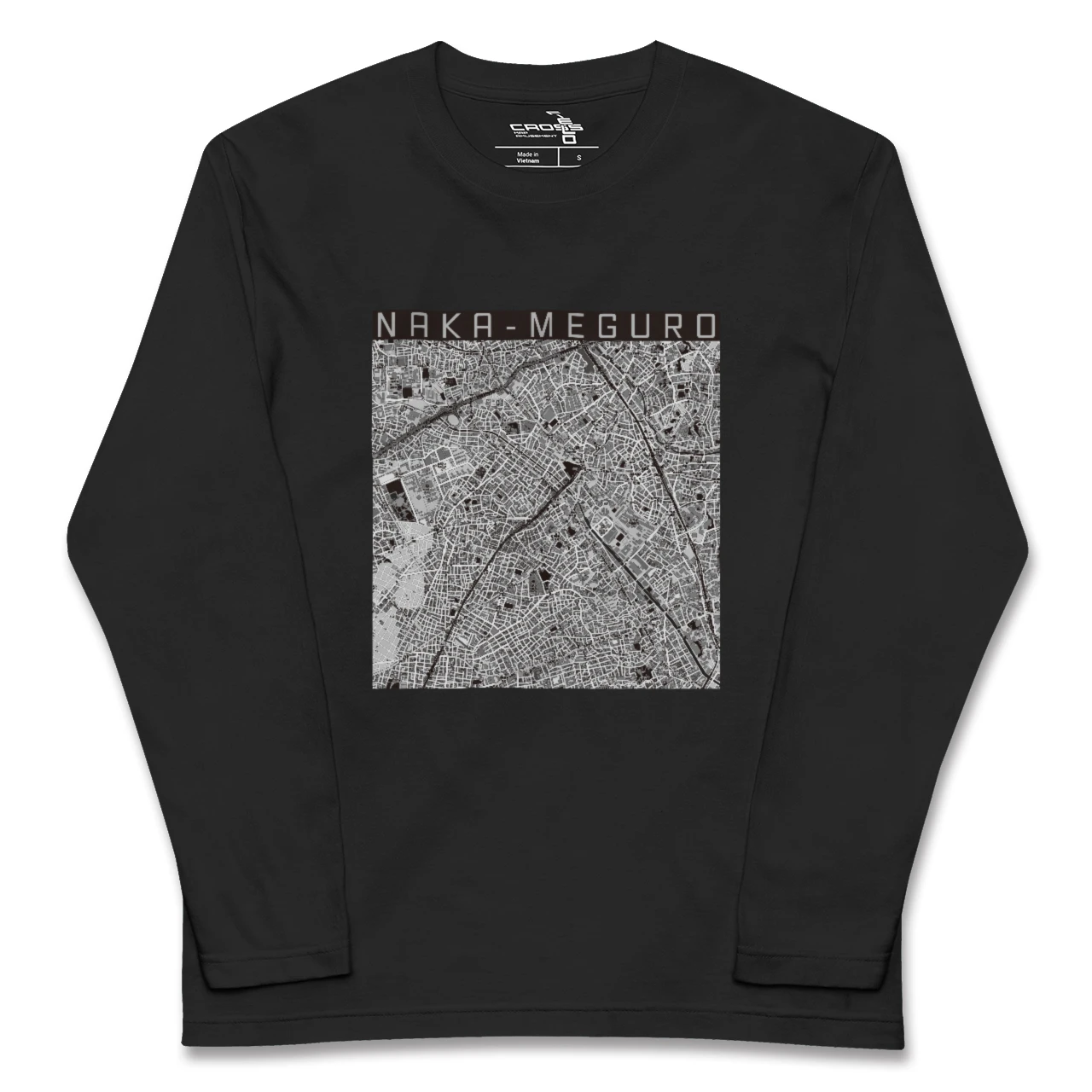 【中目黒（東京都）】地図柄ロングスリーブTシャツ