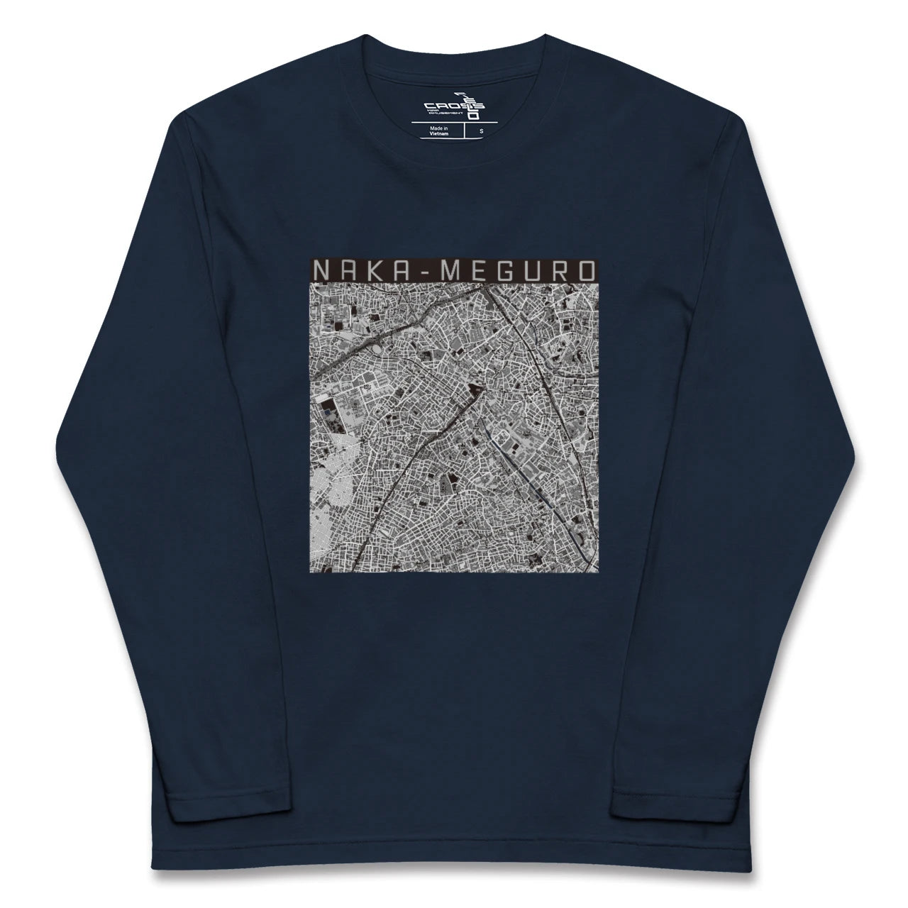 【中目黒（東京都）】地図柄ロングスリーブTシャツ