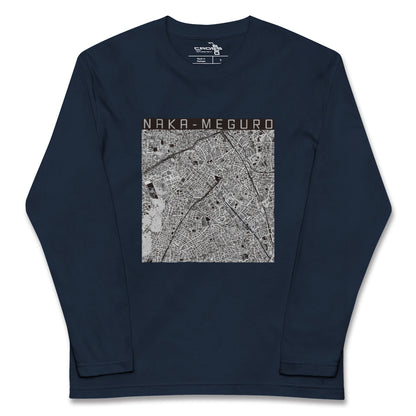 【中目黒（東京都）】地図柄ロングスリーブTシャツ