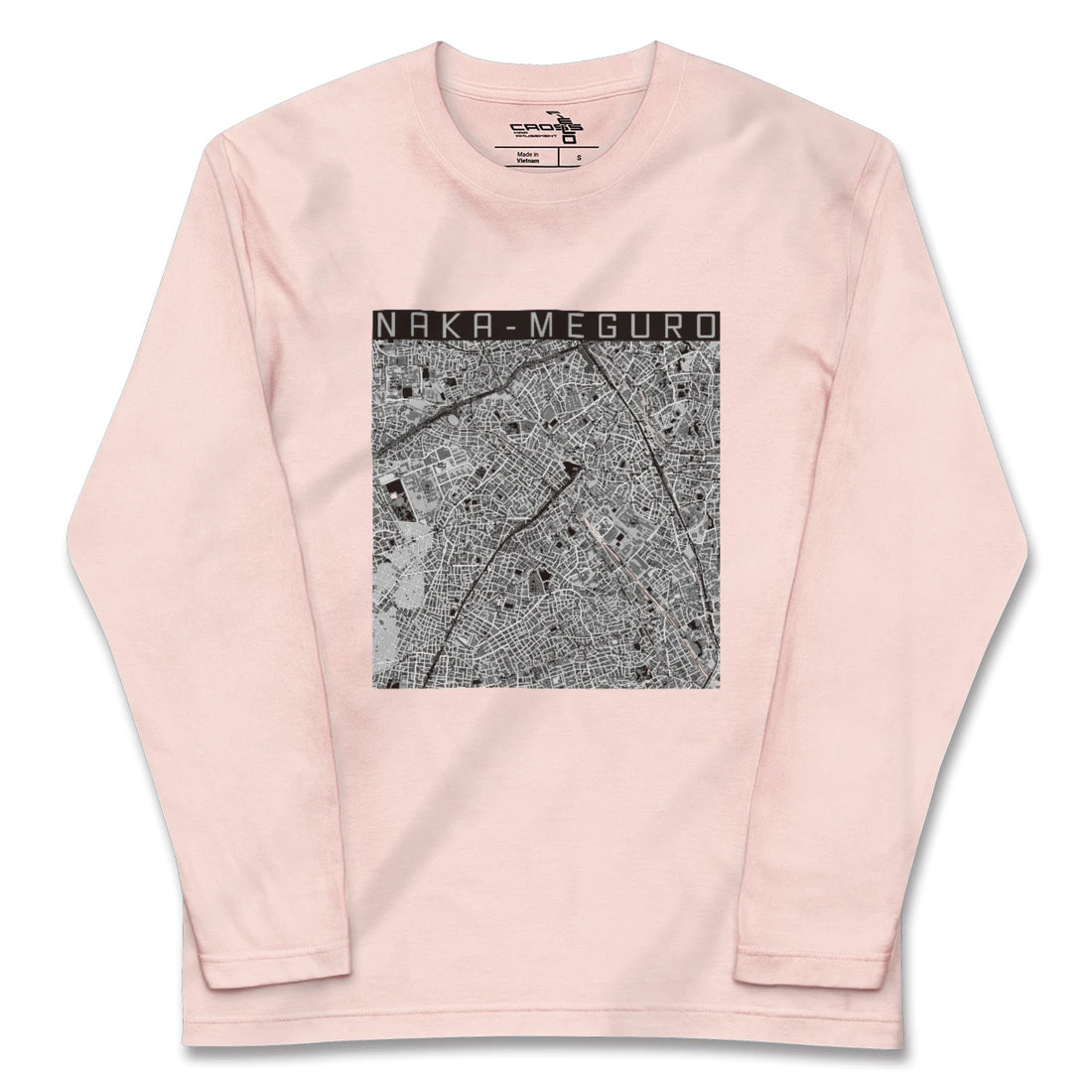【中目黒（東京都）】地図柄ロングスリーブTシャツ