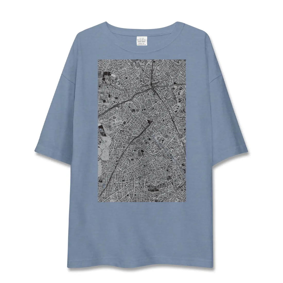 【中目黒(東京都)】地図柄ビッグシルエットTシャツ