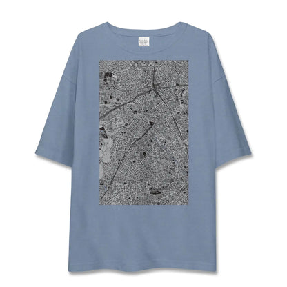 【中目黒（東京都）】地図柄ビッグシルエットTシャツ