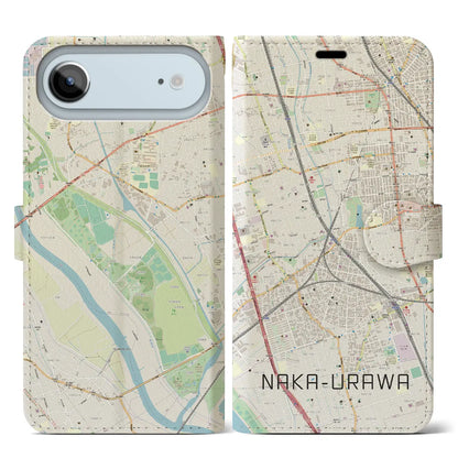 【中浦和（埼玉県）】地図柄iPhoneケース（手帳タイプ）